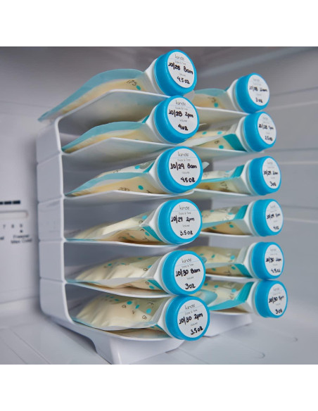 Etiquetas Adhesivas Kiinde Twist Cap para Leche Materna - 250 Unidades