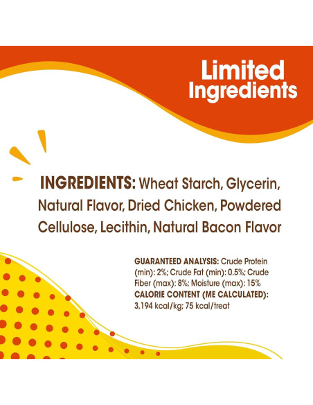 Golosinas Naturales para Perros Nylabone Pollo 187g - 8 Unidades