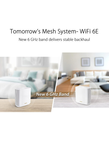 Sistema WiFi en malla tri-banda ASUS ZenWiFi 6E 6600Mbps