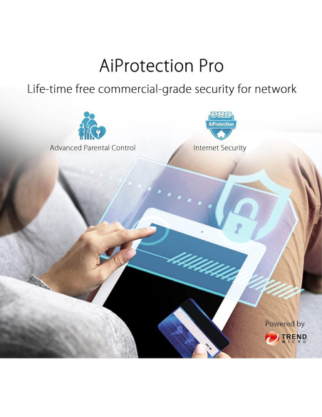 Sistema WiFi en malla tri-banda ASUS ZenWiFi 6E 6600Mbps