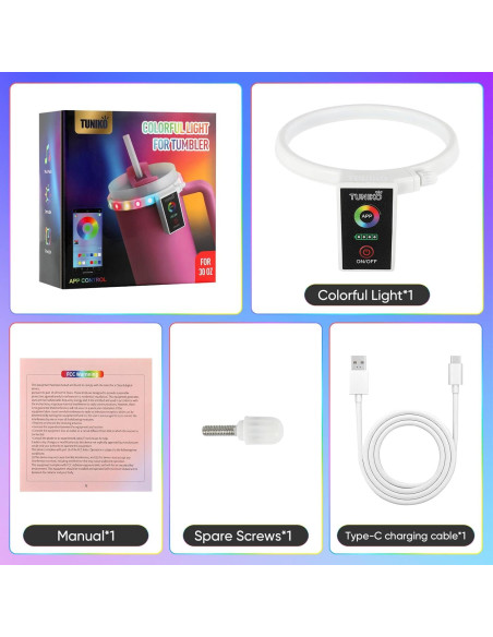 Luces Decorativas Inteligentes para Taza Stanley Quencher 20oz/30oz