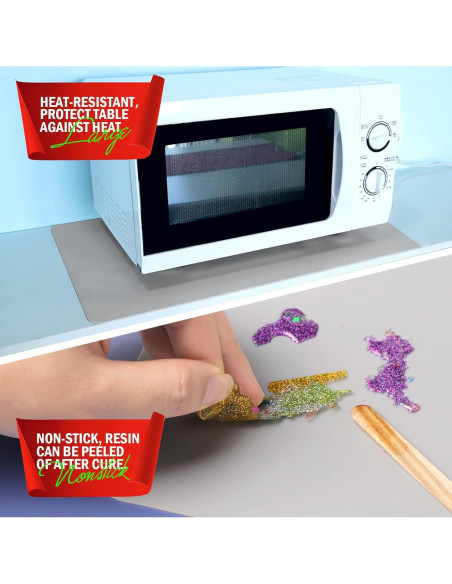 Alfombrilla de Silicona LEOBRO 59.5 x 39.7 cm Gris Claro