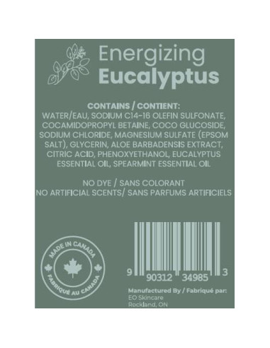 Baño Espumoso de Lujo EO Skincare Eucalipto 1L