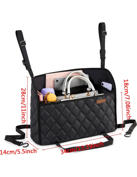 Sujetador de Bolsa de Mano WLLWOO para Automóvil - Organizador