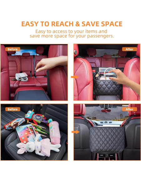 Sujetador de Bolsa de Mano WLLWOO para Automóvil - Organizador