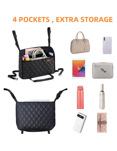 Sujetador de Bolsa de Mano WLLWOO para Automóvil - Organizador