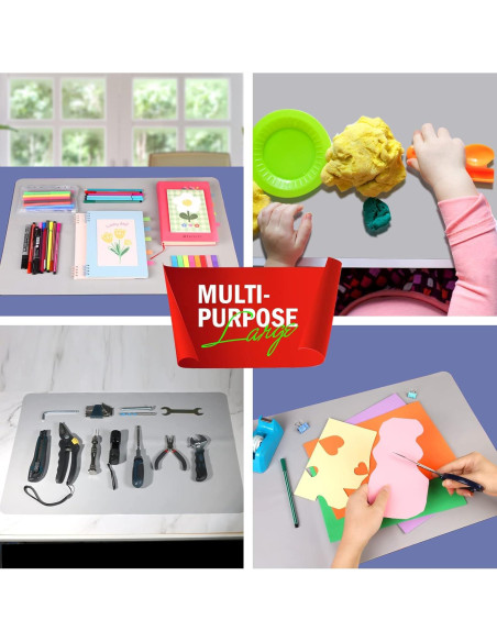 Alfombrilla de Silicona LEOBRO 59.5 x 39.7 cm Gris Claro