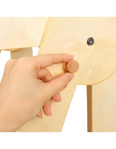 Torre de Aprendizaje Plegable para Niños de Madera Beige