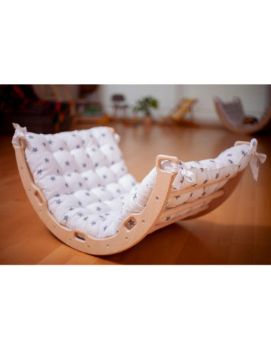 Arco de Escalada de Madera Kidodido con 2 Rampas y Almohada