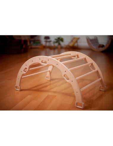 Arco de Escalada de Madera Kidodido con 2 Rampas y Almohada