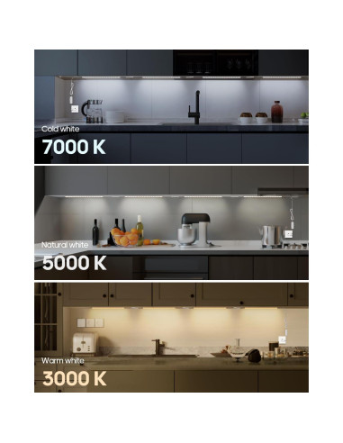 Luces LED Bajo Gabinete Goodea 30cm Regulables 3 Colores