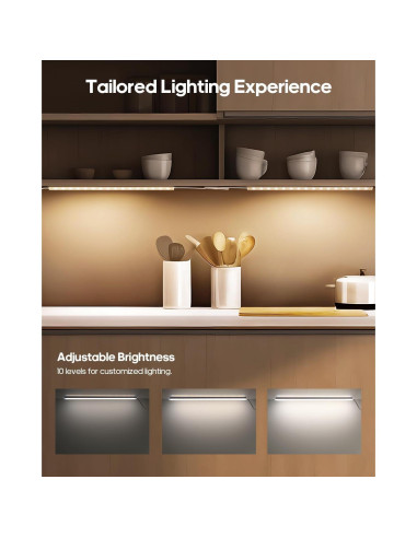 Luces LED Bajo Gabinete Goodea 30cm Regulables 3 Colores