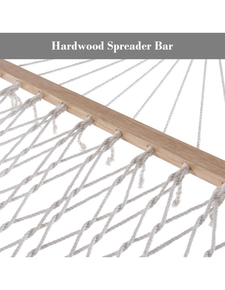 Hamaca Doble SUNCREAT 4.57m Azul Oscuro con Almohada 215kg