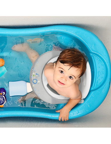 Asiento de bañera plegable antideslizante para bebés Gris