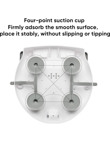 Asiento de bañera plegable antideslizante para bebés Gris