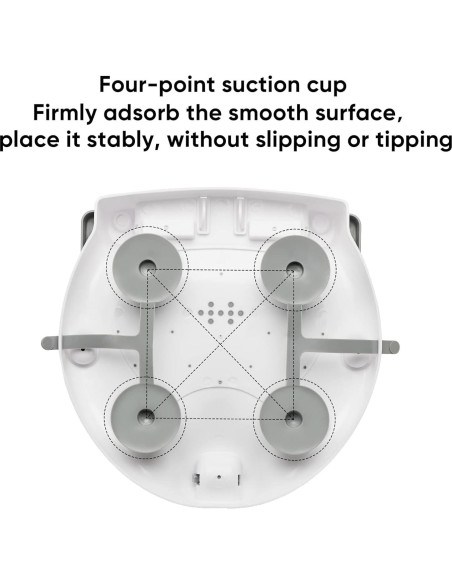 Asiento de bañera plegable antideslizante para bebés Gris