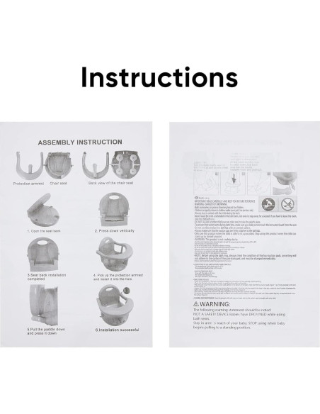 Asiento de bañera plegable antideslizante para bebés Gris