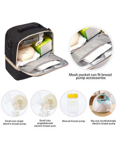 Bolsa de Enfriamiento para Leche Materna MOMIGO - Negro 2