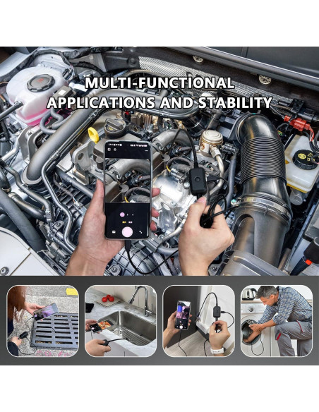 Cámara Endoscópica KeFvoer 60cm HD con Luz LED Ajustable