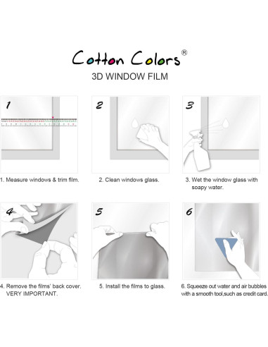 Película de Privacidad para Ventanas CottonColors 89x398 cm