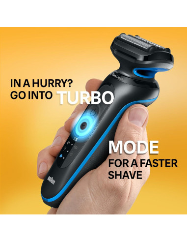 Afeitadora Eléctrica Braun Serie 5 5120s, 2 Modos, Azul