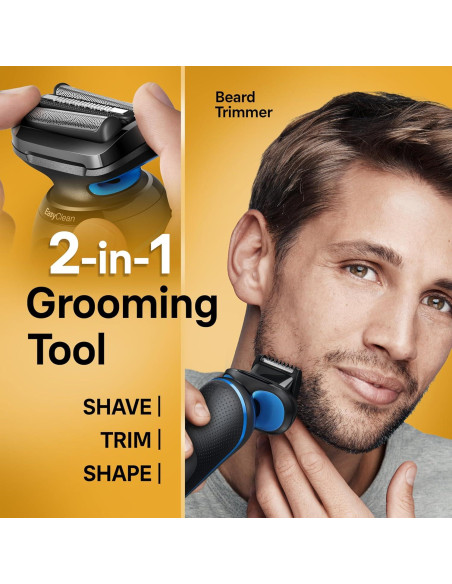 Afeitadora Eléctrica Braun Serie 5 5120s, 2 Modos, Azul