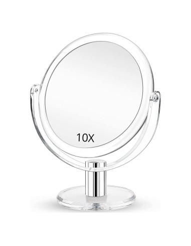 Espejo de Maquillaje Aumentado Fabuday 7" Doble Cara 1X 10X