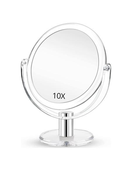 Espejo de Maquillaje Aumentado Fabuday 7" Doble Cara 1X 10X