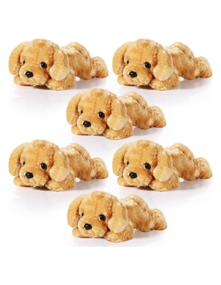 Conjunto 6 Perros de Peluche Harrycle 20 cm Suaves para Niños