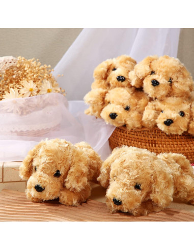 Conjunto 6 Perros de Peluche Harrycle 20 cm Suaves para Niños