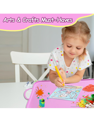 Alfombrilla de Silicona Effidula 66x41cm Rosa para Manualidades