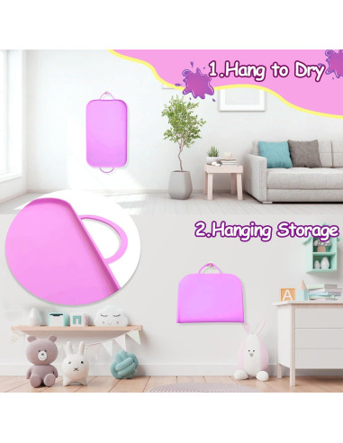 Alfombrilla de Silicona Effidula 66x41cm Rosa para Manualidades