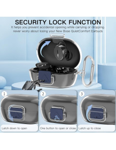 Funda protectora TUDIOW para auriculares Bose QuietComfort 2024 2