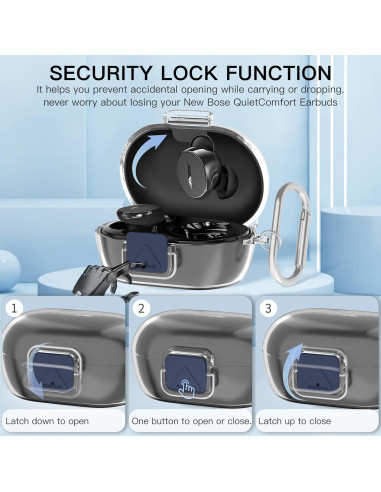 Funda protectora TUDIOW para auriculares Bose QuietComfort 2024