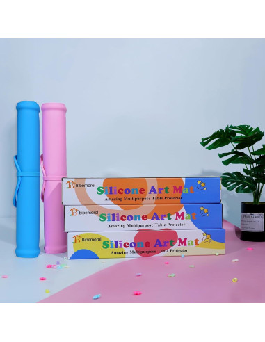 Alfombrilla de Silicona Effidula 66x41cm Rosa para Manualidades