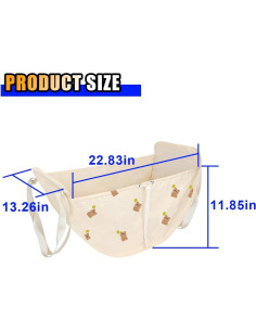 Organizador de Asiento de Coche SMILFUY Beige Plegable 58x33cm 2