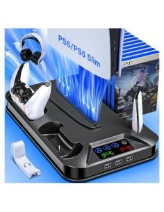 Soporte de Enfriamiento Kammkonb para PS5 con Carga Rápida