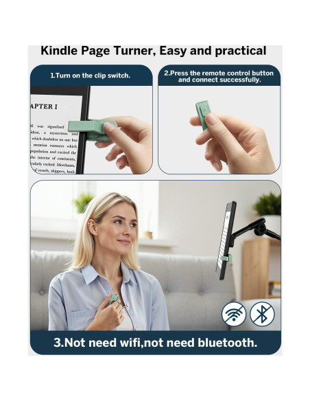 Anillo Control Remoto DATAFY FYQ-K1-Ring Verde para Kindle y Tablets