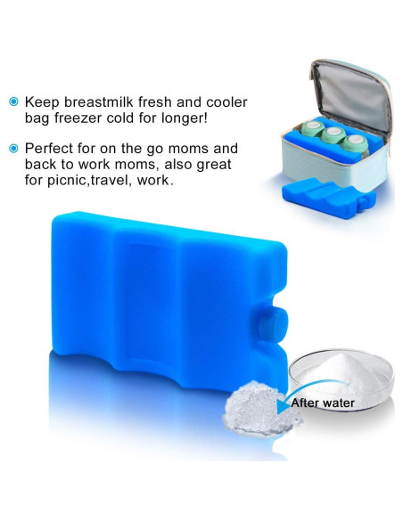 Paquete de Hielo Reutilizable JMEXSUSS 2 Unidades 20x3.5x12cm