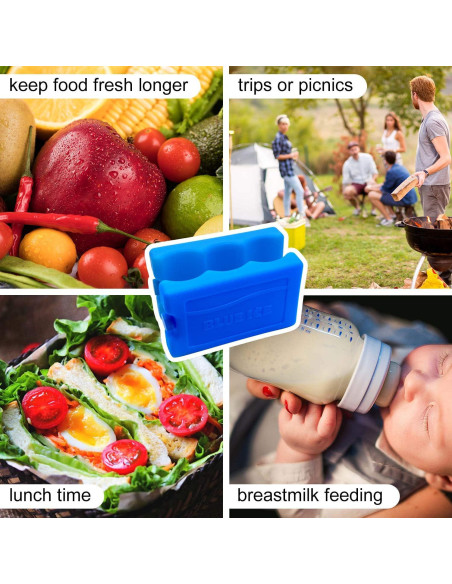 Paquete de Hielo Reutilizable JMEXSUSS 2 Unidades 20x3.5x12cm