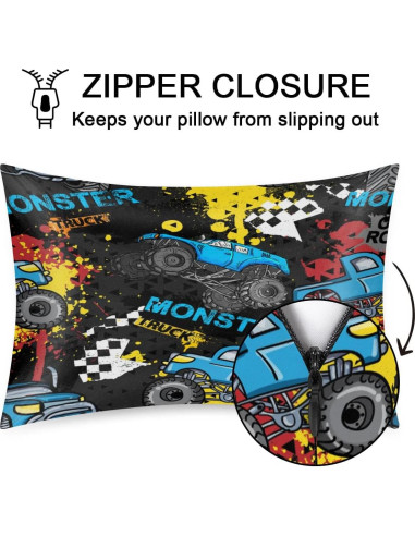 Funda de Almohada Estándar Shawcampfloor Camión Divertido 50x76 cm