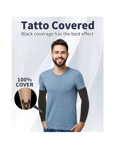 Mangas de brazo Feeke 4 pares UPF 50% para deportes y sol