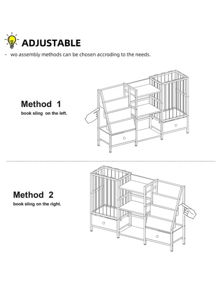 Estantería Montessori Beige Creso hom 3 Niveles para Niños