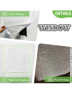 Cubierta Universal de Invierno Domi 2.44m x 2.44m Blanca 2