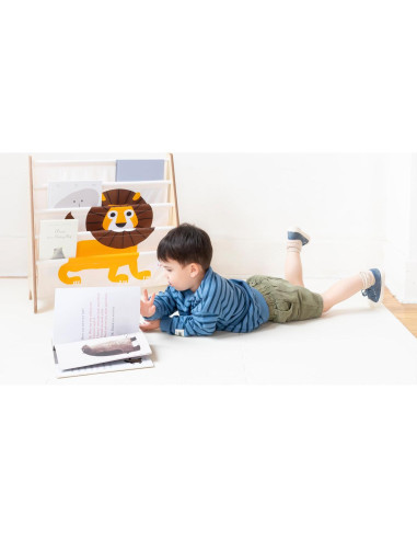 Estante de Libros 3 Sprouts León - Organizador Infantil 155x10 cm