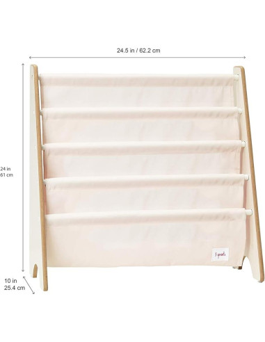 Estante de Libros 3 Sprouts León - Organizador Infantil 155x10 cm