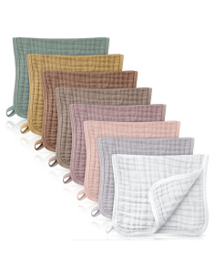 8 Paquetes de Pañales de Muselina Remagr 25x50 cm Algodón