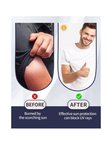 Mangas de brazo Feeke 4 pares UPF 50% para deportes y sol