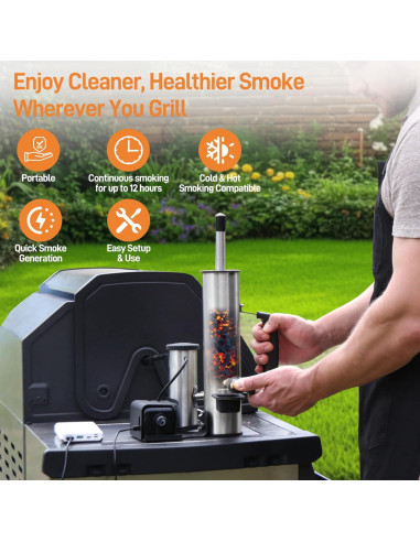 Generador de Humo Eléctrico Portátil Smokai 2025 - Control Ajustable