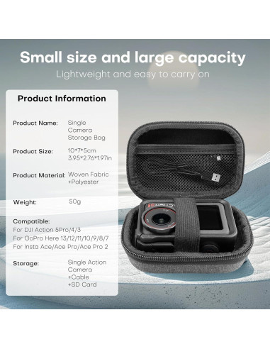 Funda Compacta REYGEAK para DJI OSMO Action 5 Pro/4/3